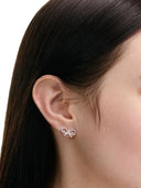 Self Portrait Micro Bow Earrings