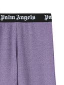Palm Angels Logoband Lurexrib Flarepants