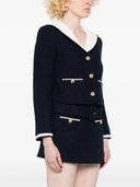 Self Portrait Bouclé Jacket With Jewel Buttons