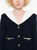 Self Portrait Bouclé Jacket With Jewel Buttons