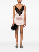 La mini robe Attico avec des inserts en dentelle