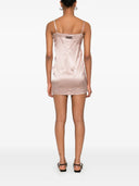 La mini robe Attico avec des inserts en dentelle