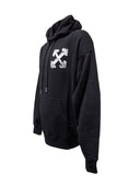 Off White Cotton Hoodie
