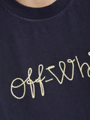 Uit wit t -shirt met geborduurd logo