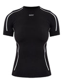 Off White T Shirt With Logo Detail