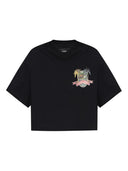 Amiri Graphic Print Crop T Shirt