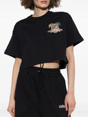 Amiri Graphic Print Crop T Shirt