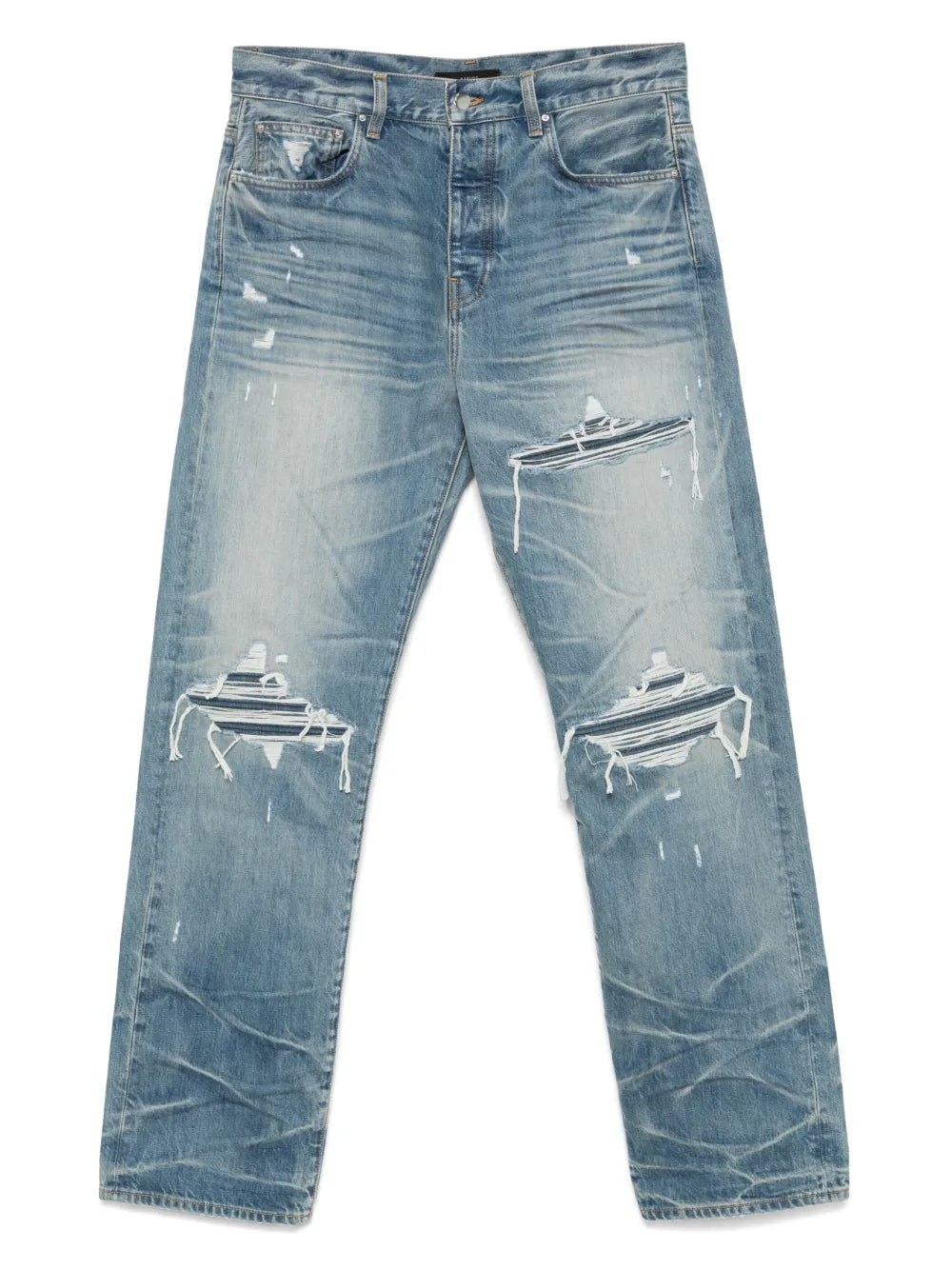 Amiri jean à jambe droite en détresse