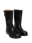 Dries Van Van Noten in pelle stivali da motociclista