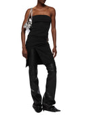 La robe midi noire Attico