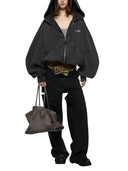 The Attico Faded Black Sweatshirt