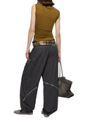 I pantaloni lunghi grigio scuro Attico