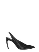 The Attico Black "Viper" Slingback