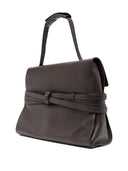 Moschino Tie Me Leather Tote Bag