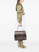Moschino Tie Me Leather Tote Bag