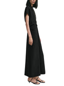 Toteme Black Woven Dress With Loose Waist