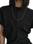 Toteme Black Woven Low Rise Top