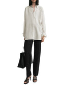 Toteme Classic Striped Shirt White/Oyster