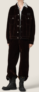 Miu Miu Giubbotti Velvet Chambray