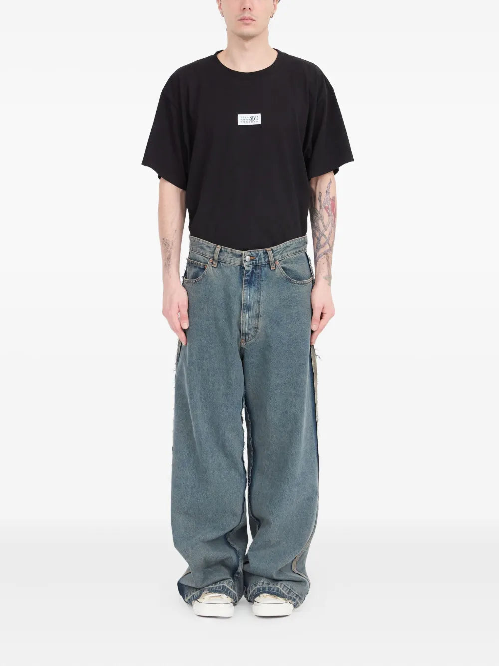 MM6 Maison Margiela Rechte been jeans met omgekeerde