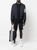 Thom Browne Bomber Jacket With 4 Stripe Detail