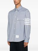 THOM BROWNE FLANCELLA CAMILA CON QUATTRO DETTAGLIO DI STRIPE