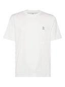 Brunello Cucinelli 인쇄 로고 T 셔츠