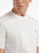 Brunello Cucinelli 인쇄 로고 T 셔츠