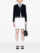 Thom Browne Rwb Stripe Pleated Miniskirt