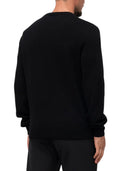 Dolce & Gabbana Maglione In Lana Nera Con Logo