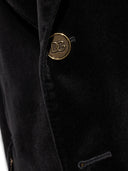 Dolce & Gabbana Velvet Notched Lapel Blazer