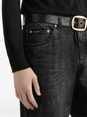 Dolce & Gabbana -Baumwolljeans mit Logo -Applizé