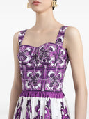 Dolce & Gabbana Majolica Print Midi Dress
