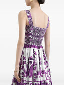 Dolce & Gabbana Majolica Print Midi Dress