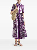 Dolce & Gabbana Majolica Print Midi Dress
