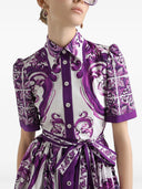 Dolce & Gabbana Majolica Print Midi Dress