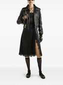 Dolce & Gabbana Satin Dress With Lace Trim