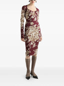 Dolce & Gabbana Long Sleeved Floral Dress