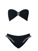 Hunza G Black Check Jean Bikini