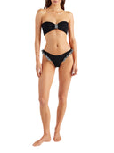 Hunza G Black Check Jean Bikini