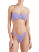 Hunza G Black Check Jean Bikini