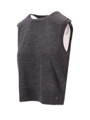 Anine Bing Moni Crop Tank Heather Charcoal
