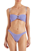 Hunza G Misty Bikini With Pearl Circle Lilac