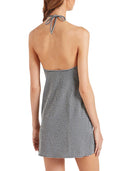 Hunza G Mini Dress In Seersucker Check, Black Check