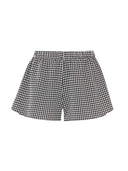Hunza G Black Check Seersucker Shorts