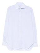 Kiton gestreiftes Baumwollhemd