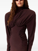 Stella McCartney Abito a collo alto corto con volant