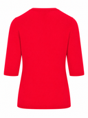 La Rose La Rose Maglia 3/4 Cashmere Rosso