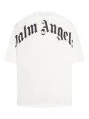 Palm Angels Back Curved Logo Over Tee Off White Bl