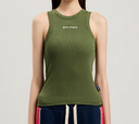 Palm Angels Classic Logo Fitted Tank Top